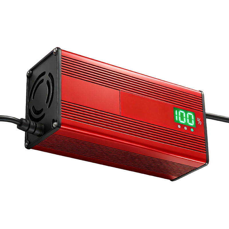 Motorcycle battery high power charger,  New smart charger with digital display and aluminum housing